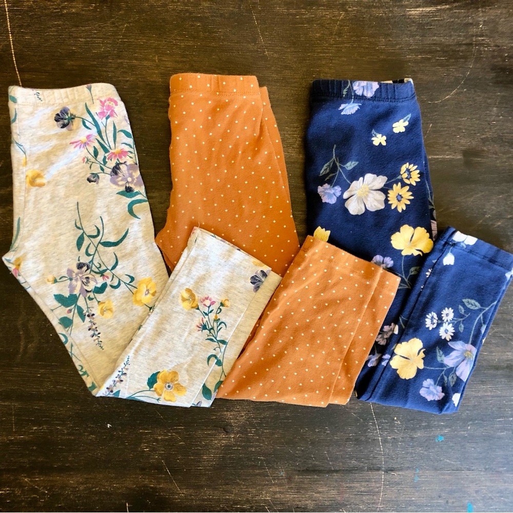 Old Navy set of three leggings pants size 5T